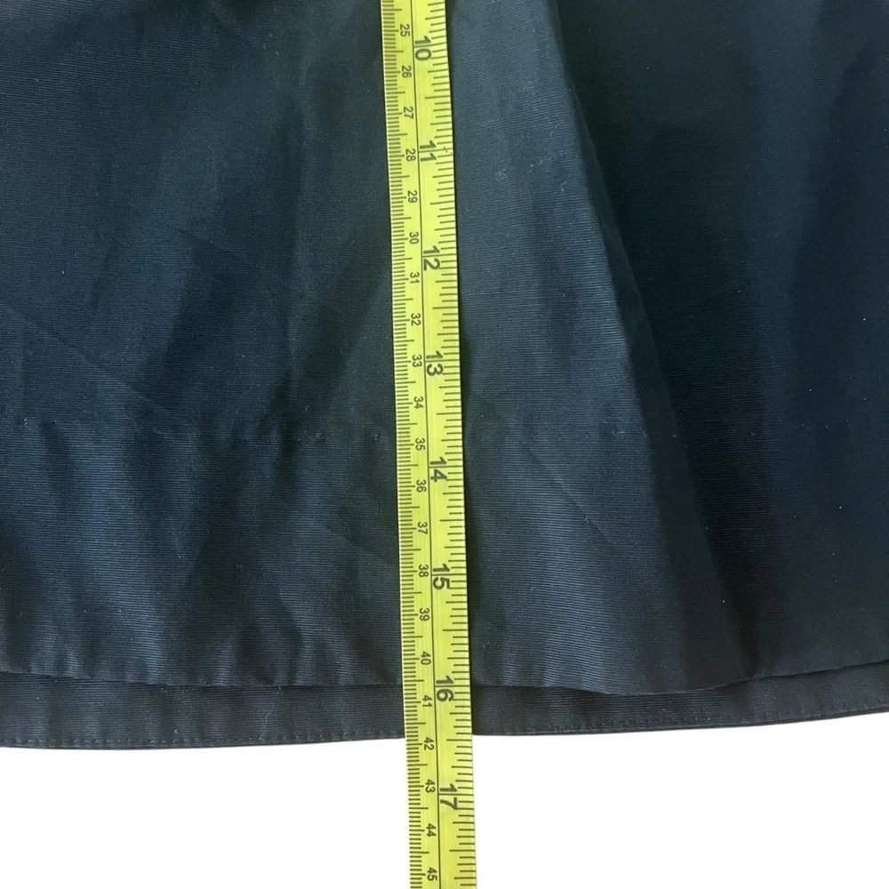 Kate Spade Girls Coreen A Line Skirt‎ Black Exposed Gold Tone Back Zipper 14 NWT